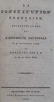 Bild Nr.1: 120-1289 Constitution Francaise, La,: (Frankreich, Revolution)