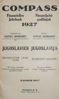 Bild Nr.1: 120-1368 Compass.: (Verschiedene Länder - Geschichte, Jugoslavien)