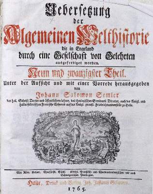 Bild Nr.1: 120-1387 Semler,J.S.: (Verschiedene Länder - Geschichte, Russland)