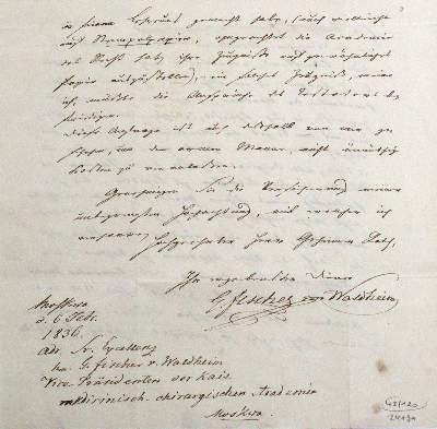 Bild Nr.2: 120-1417 Fischer von Waldheim, Johann Gotthelf,: (Autographen)