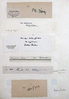 Bild Nr.1: 120-1453 Sammlung: (Autographen)