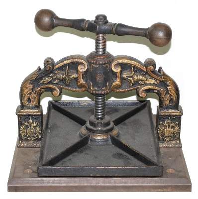 Bild Nr.1: 120-1464 Buchpresse, 19.Jhdt.: (Varia)