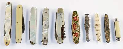 Bild Nr.1: 120-1513 Taschenmesser u. Messer: (Varia)