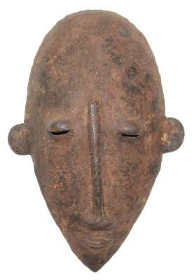 Bild Nr.1: 120-1548 Alte Eisenmaske Dogon: (Afrika, Sammlung Wolfgang Nerlich)