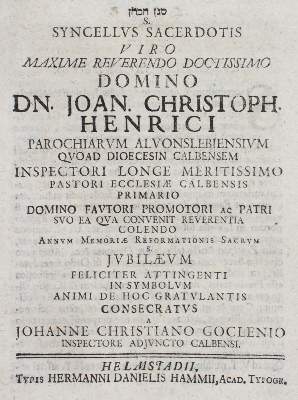 Bild Nr.1: 120-156 Goclenius,J.C.: (Luther)