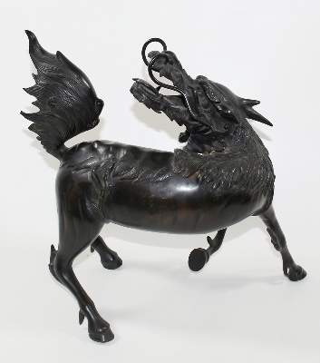 Bild Nr.3: 120-1579 Bronze des Longma Drachenpferd: (Asiatika)