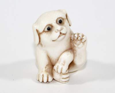 Bild Nr.1: 120-1613 Kleines Hündchen.: (Asiatika, Netsuke)