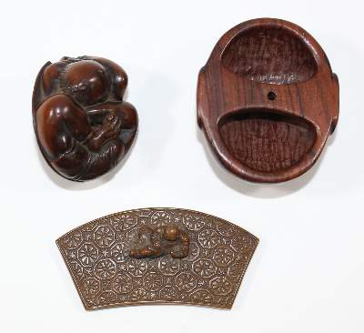 Bild Nr.3: 120-1615 Oni im Schildkrötenpanzer.: (Asiatika, Netsuke)