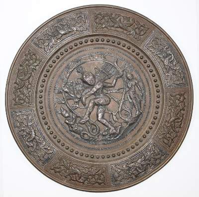 Bild Nr.1: 120-1627 Reliefteller mit Shiva.: (Asiatika)