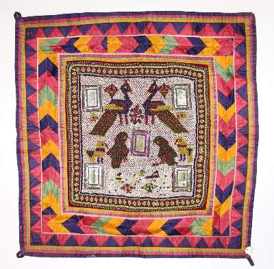 Bild Nr.1: 120-1640 Rajasthan Indien Decken: (Asiatika, Stoffe)