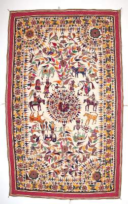 Bild Nr.7: 120-1640 Rajasthan Indien Decken: (Asiatika, Stoffe)