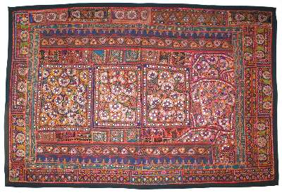 Bild Nr.1: 120-1642 Rajasthan Indien Wandbehang.: (Asiatika, Stoffe)