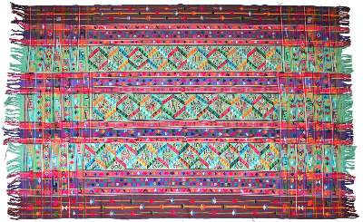 Bild Nr.1: 120-1645 Tagesdecke wohl: (Asiatika, Stoffe)