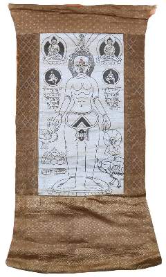 Bild Nr.1: 120-1652 Medizin Thangka Anatomie: (Asiatika, Thangka)