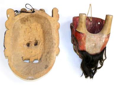 Bild Nr.2: 120-1655 Tibet u. Bali Paar Masken.: (Asiatika)