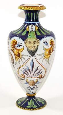 Bild Nr.3: 120-1696 Richard Ginori Amphorenvase.: (Porzellan u. Keramik, Fayencen)