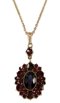 Bild Nr.1: 120-1723 Granatanhänger: (Schmuck, Anhänger)