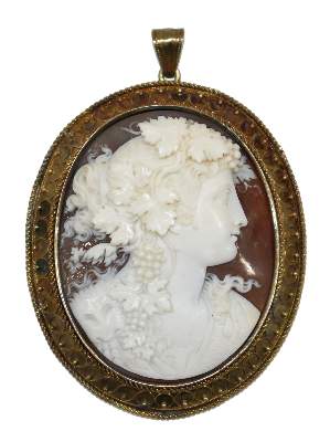 Bild Nr.1: 120-1725 Prächtiger Kamee Anhänger: (Schmuck, Anhänger, Kamee)