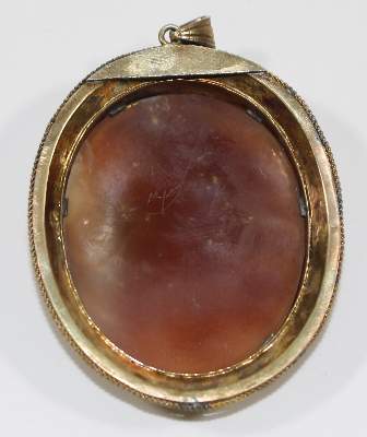Bild Nr.2: 120-1725 Prächtiger Kamee Anhänger: (Schmuck, Anhänger, Kamee)