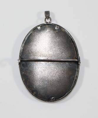 Bild Nr.2: 120-1727 Miniatur auf Perlmutt.: (Schmuck, Anhänger)