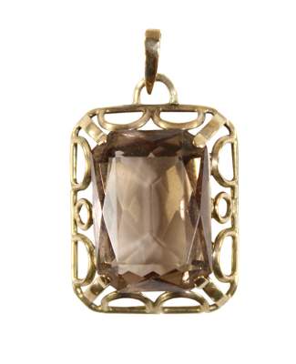 Bild Nr.1: 120-1730 Pforzheim Rauchquarzanhänger: (Schmuck, Anhänger)