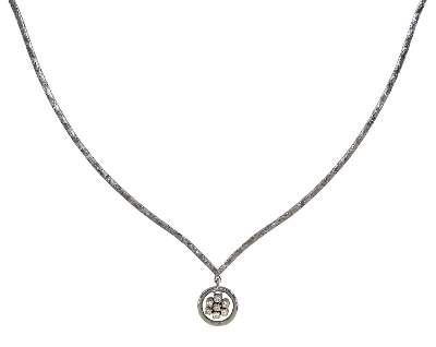 Bild Nr.1: 120-1751 Collier mit Diamantanhänger.: (Schmuck, DRC Pforzheim)