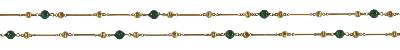 Bild Nr.1: 120-1756 Kugelcollier 750 Gelbgold: (Schmuck, DRC Pforzheim)