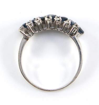 Bild Nr.2: 120-1762 Saphirring 750 WG.: (Schmuck, DRC Pforzheim)