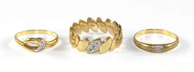 Bild Nr.1: 120-1776 3 Damenringe: (Schmuck, Ringe)