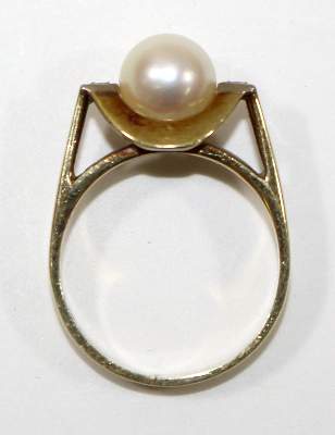 Bild Nr.2: 120-1779 Brillant-Perlenring.: (Schmuck, Ringe)