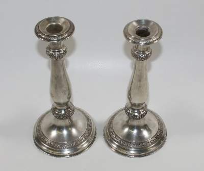 Bild Nr.2: 120-1807 Wien Paar Tafelleuchter: (Silber)