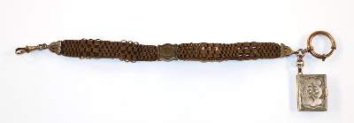 Bild Nr.1: 120-1830 Uhrenkette, Haarkette.: (Uhren, Taschenuhren)