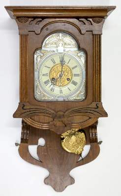 Bild Nr.1: 120-1833 Prächtige Jugendstil Junghans: (Uhren, Wanduhren)