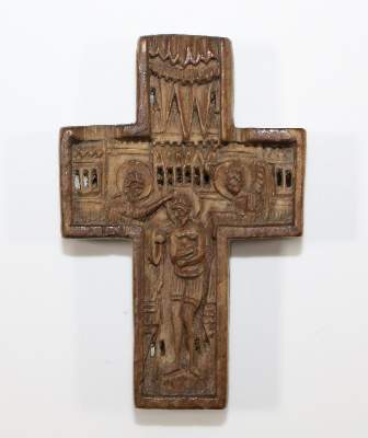 Bild Nr.2: 120-1861 Antikes Miniaturkreuz: (Volkskunst, Religiöse Volkskunst)