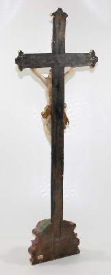 Bild Nr.2: 120-1862 Christus Standkreuz Barock: (Volkskunst, Religiöse Volkskunst)