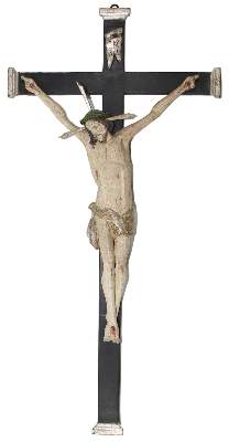 Bild Nr.1: 120-1863 Christus Wandkreuz: (Volkskunst, Religiöse Volkskunst)