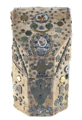 Bild Nr.1: 120-1866 Holzkasten: (Volkskunst, Religiöse Volkskunst)