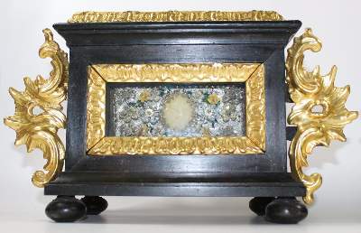 Bild Nr.2: 120-1875 Paar Reliquienschreine: (Volkskunst, Religiöse Volkskunst)