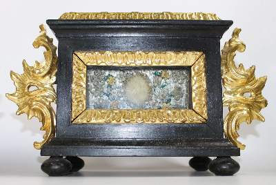 Bild Nr.3: 120-1875 Paar Reliquienschreine: (Volkskunst, Religiöse Volkskunst)