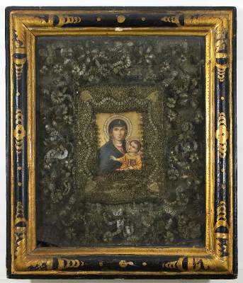 Bild Nr.1: 120-1877 Reliquiar 19.Jh.: (Volkskunst, Religiöse Volkskunst)