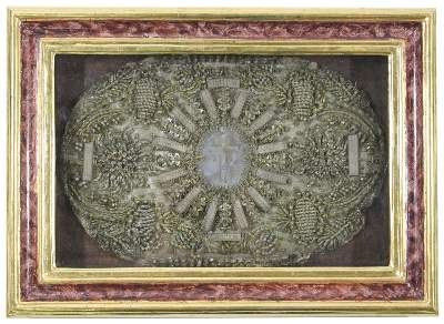 Bild Nr.1: 120-1881 Reliquiar mit 16 Reliquien.: (Volkskunst, Religiöse Volkskunst)