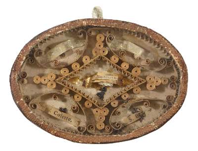 Bild Nr.1: 120-1882 Reliquie 19.Jh.: (Volkskunst, Religiöse Volkskunst)