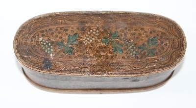 Bild Nr.3: 120-1892 Spanschachtel wohl 17./18.Jh.: (Volkskunst)