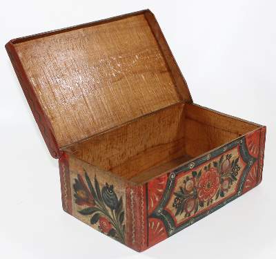 Bild Nr.2: 120-1899 Wismut-Kästchen.: (Volkskunst)