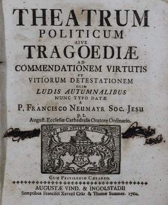 Bild Nr.1: 120-190 Neumayr,F.: (Alte Drucke, Handschriften und Theologie)