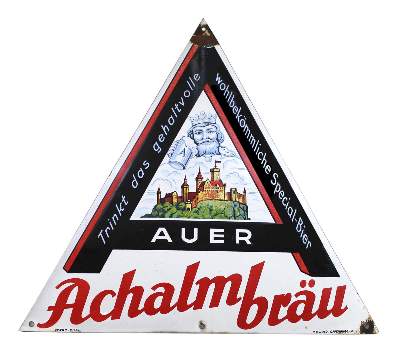 Bild Nr.1: 120-1901 Achalm-Bräu: (Werbung, Emailleschilder)