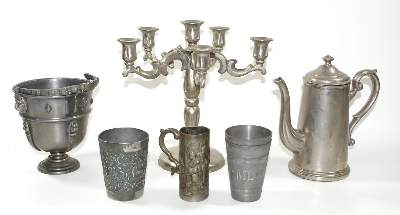 Bild Nr.1: 120-1913 Große Zinnsammlung: (Zinn)