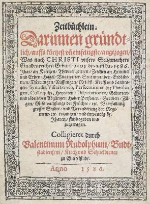 Bild Nr.1: 120-203 Rudolphus,V. (Rudluff).: (Alte Drucke, Handschriften und Theologie)