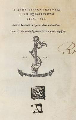 Bild Nr.1: 120-211 Seneca,L.A.: (Alte Drucke, Handschriften und Theologie)
