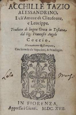 Bild Nr.1: 120-216 Tatius,A.: (Alte Drucke, Handschriften und Theologie)